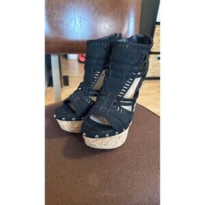 wedge high heels